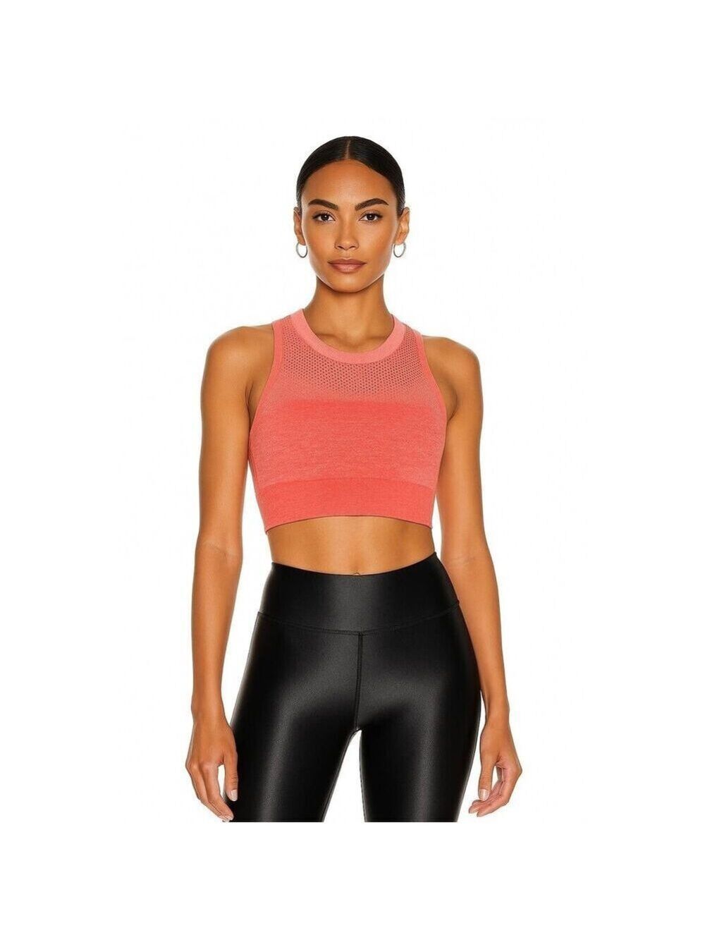 Koral Paisley Seamless Crop Top Small Spicy Isle Sleeveless Athletic Knit NWT